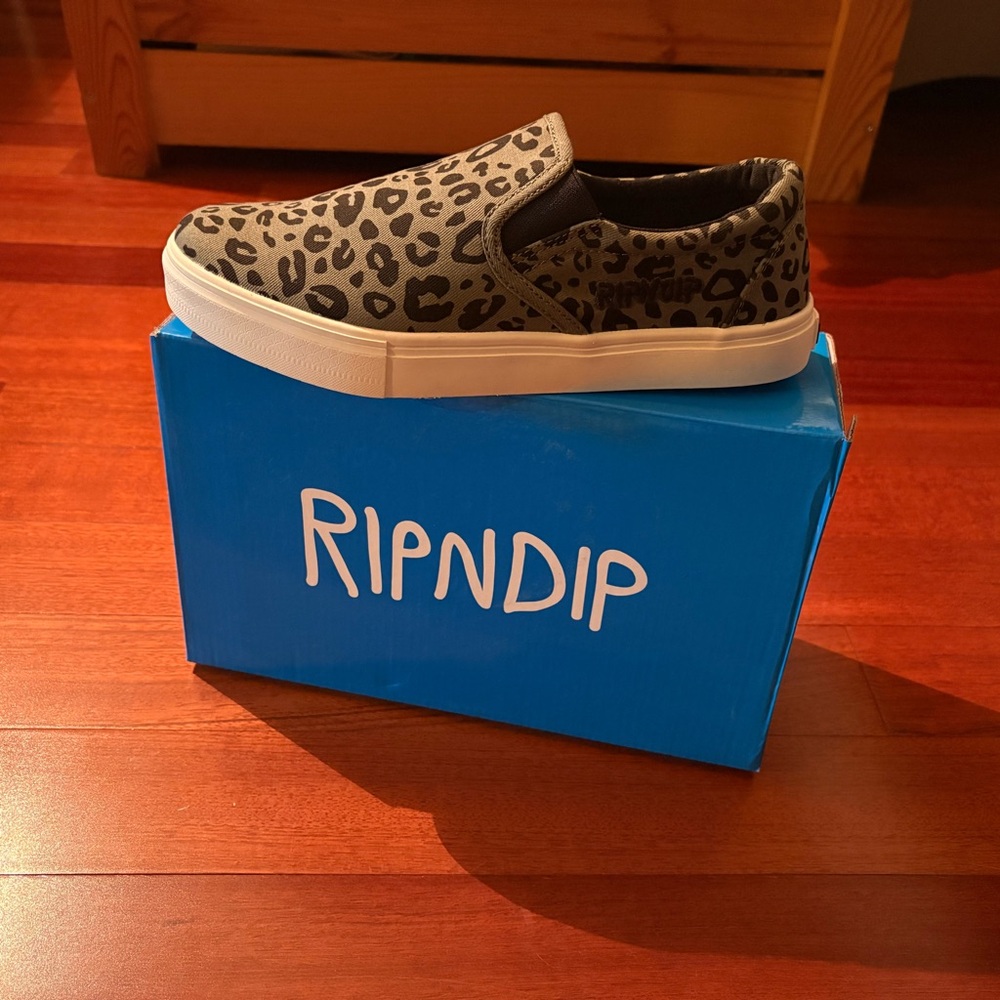 RIPNDIP Spotted Leopard Slip-On Shoes Men’s 8 Women’s 9.5 10